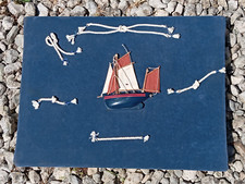 cadre décoratif noeud marin bateau voilier pour décoration marine collection