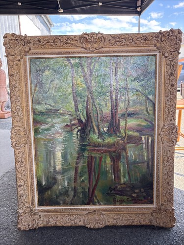 Reine cimière huile - sur, toile