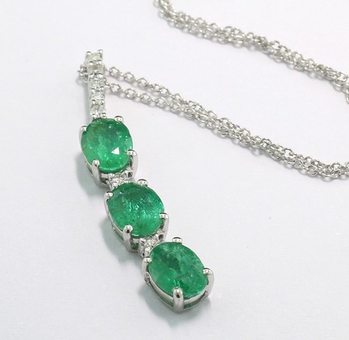 Collier émeraude et - collier,