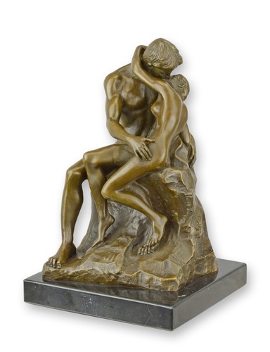 Sculpture bronze baiser - sculpture,