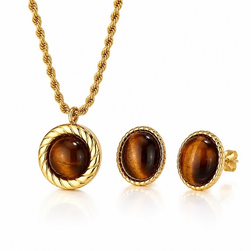 Parure femme œil tigre - femme, de