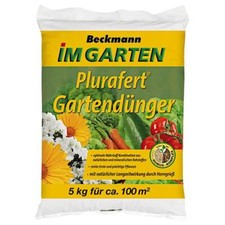 BECKMANN Plurafert Engrais de jardin 5kg Engrais de légumes Engrais de fruits E