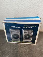 Ancien Micro Haut Parleur Klervox Modèle PS 16 Fonctionne