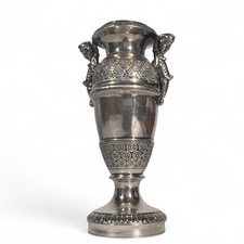 Vase Balustre Miniature Style Antique Argent massif Poinçon Cygne