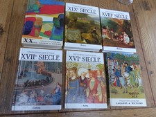 Collection littéraire LAGARDE ET MICHARD   6/6 Tomes , complet