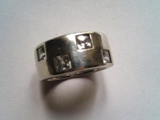 Bague Ancienne en Argent Massif 925/1000 - Taille 55 ...