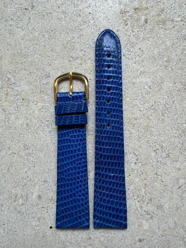 Bracelet montre cuir - , lézard