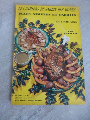 Ancien cahier cuisine - cahier,