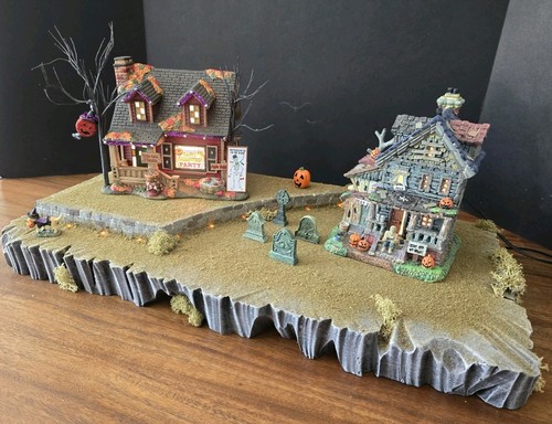 Halloween village display - village,