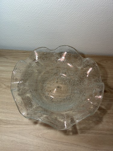 Coupe fruit verre bullé - coupe,