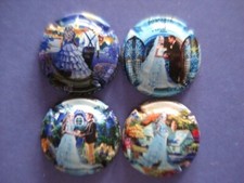 belle série de 4 capsules de champagne CHARDONNIER n°17 à 17c cuvee lunaire 2024