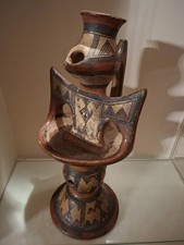 Lampe à Huile Terre Cuite fin XIX°/début XX °,Grande Kabylie