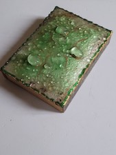 Ancienne boite allumettes de la SEITA Signe GEMEAUX dessus en cuivre emaillé