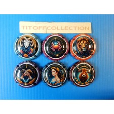 La série de 6 capsules de champagne calmès-robert (zodique 480ex) février