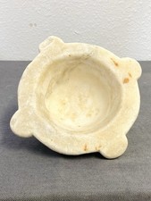 Mortier En Marbre Blanc Veiné