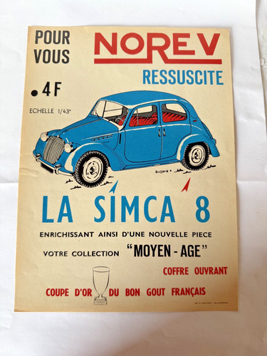 Norev affichette originale - norev,