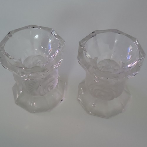 Bougeoirs cristal verre - bougeoirs, en