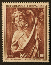 Timbre - FRANCE - Tableau Cathédrale de Strasbourg - 1971 - neuf ** - n° 1654