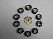 MINITRUCKS 1/50 ACCESSOIRES LOT (10) ROUES DIAMETRE 20 mm JANTES WHITE METAL