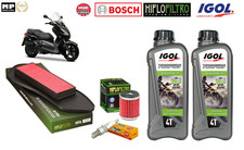 Kit Vidange Filtre à Air/Huile Hiflofilto Bougie + 2L Huile MBK Skycruiser 125