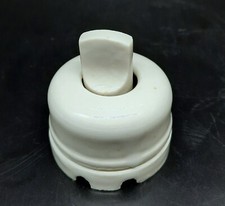 Interrupteur ancien porcelaine ROTATIFS Art déco TBE N022