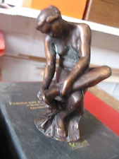 ++"501.8"BRONZE "FEMME NUE S ESSUYANT LES PIEDS " PAR DALOU  REPRO EDITION ATLAS