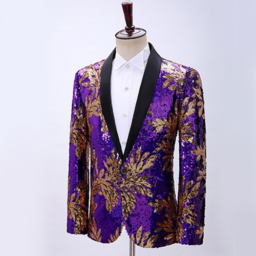 Hommes costume blazer feuille - hommes,