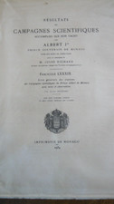 MONACO  Livres Résultats Campagnes Scientifiques du Prince Albert 1er de Monaco