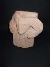 statue terre cuite  cubiste