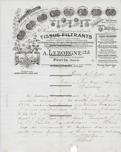 1910 provin lettre a - lettre,