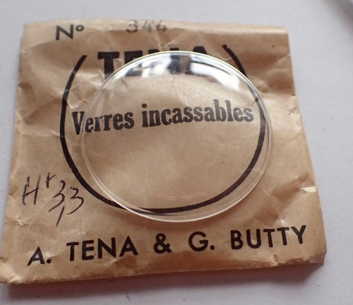 Verre plastique bombé - , "tena"