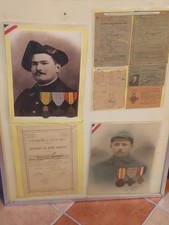 grouping  chasseur alpin ww1, 12 B.C.A  1914-1916 puis 86e R.I document et décos