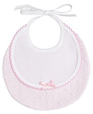 Bavoir rond en tissu doux avec