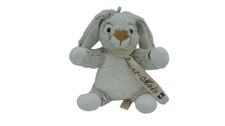 Peluche lapin Roda 23 cm gris chiné