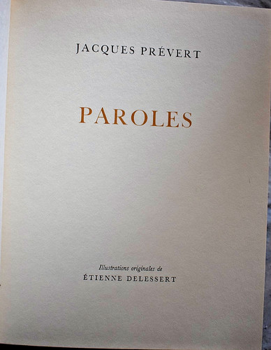 Paroles jacques prévert - paroles,