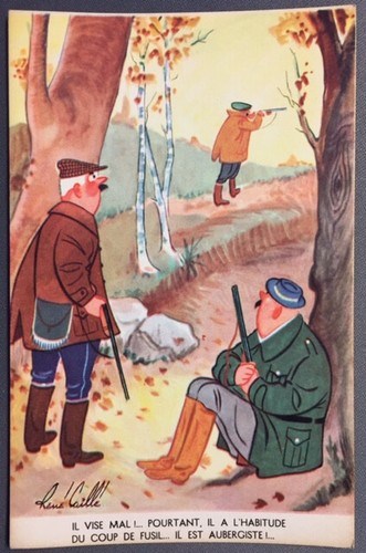 Carte postale humoristique - carte,