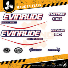 Décalcomanies adhésif Moteur hors-bord Evinrude e-tec 90 Ch - A