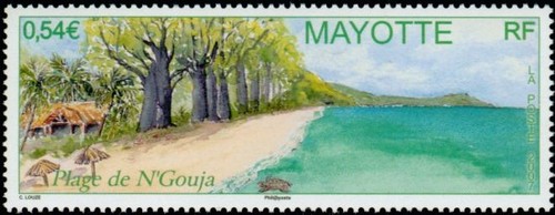 Timbre mayotte 206 - mayotte, n°206