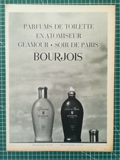 048 PUBLICITE ANCIENNE 1960 34x25cm Parfum Bourgeois Glamour Soir de Paris