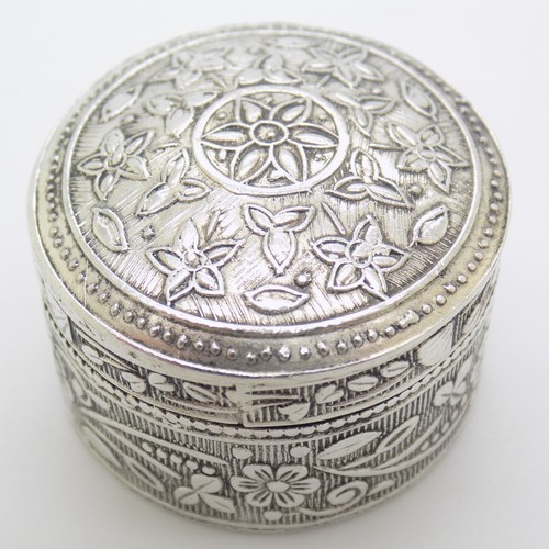 Boite pilules ronde argent - ronde,