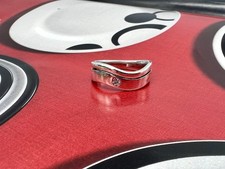 Bague alliance avec un oxyde Argent 925 Millième (22 CT) 4,59g