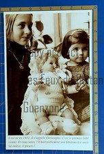CHRISTOPHE PREMIER BAIGNEUR ANIME 1972 poupee Doll document photo clipping