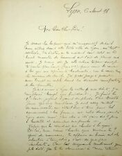 ✒ Max DEARLY acteur metteur en scène - belle lettre critiquant Lyon