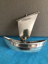 Christofle Gallia-  salière  bateau  1930-Metal Argenté