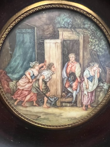 Tableau peinture miniature xix - miniature,