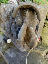 Casque pilote Hélicoptère militaire Sopos avec microphone Indochine dans son ju