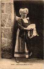 CPA Servante Les Coiffes