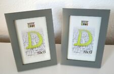 Lot 2 Cadre Photo DEKNUDT 10x15 Bois Gris picture frame Bilderrahmen aus holz