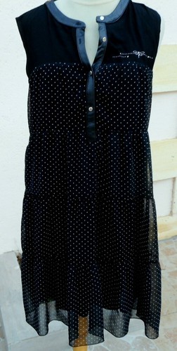 Robe noir pois mode est - , la