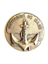 Ancienne plaque Blason style Médaille Compagnie de base MURUROA